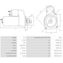 Starter Citroën BX 19 1.9-1